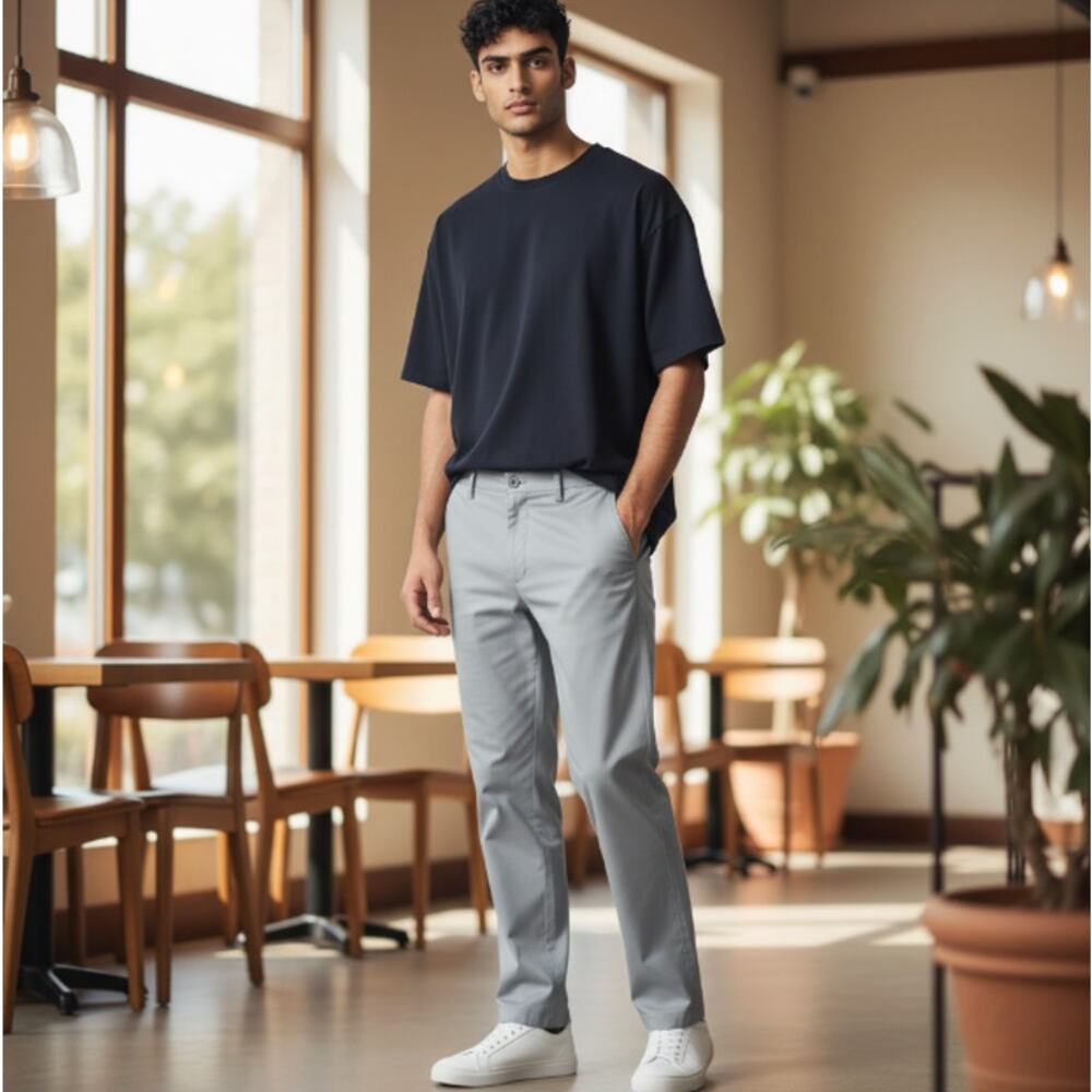 Vineyard Vines Performance Pants 36X30 Gray Stretch Golf Casual Chino Whale Logo